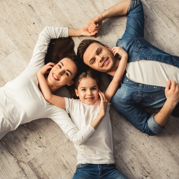 Family on flooring | The Carpet Stop